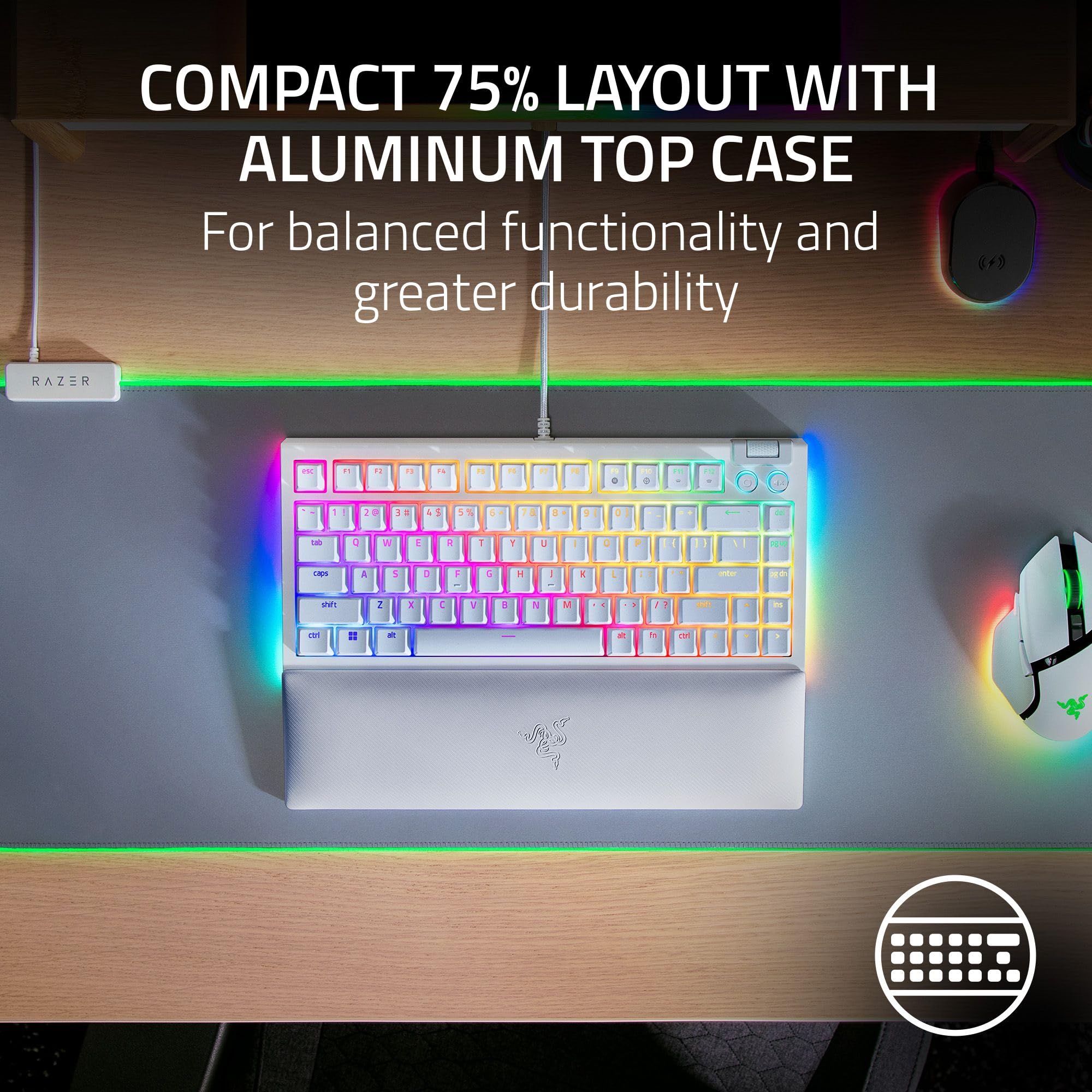 razer-blackwidow-v4-75-hot-swappable-mechanical-gaming-keyboard-with-orange-tact image 3
