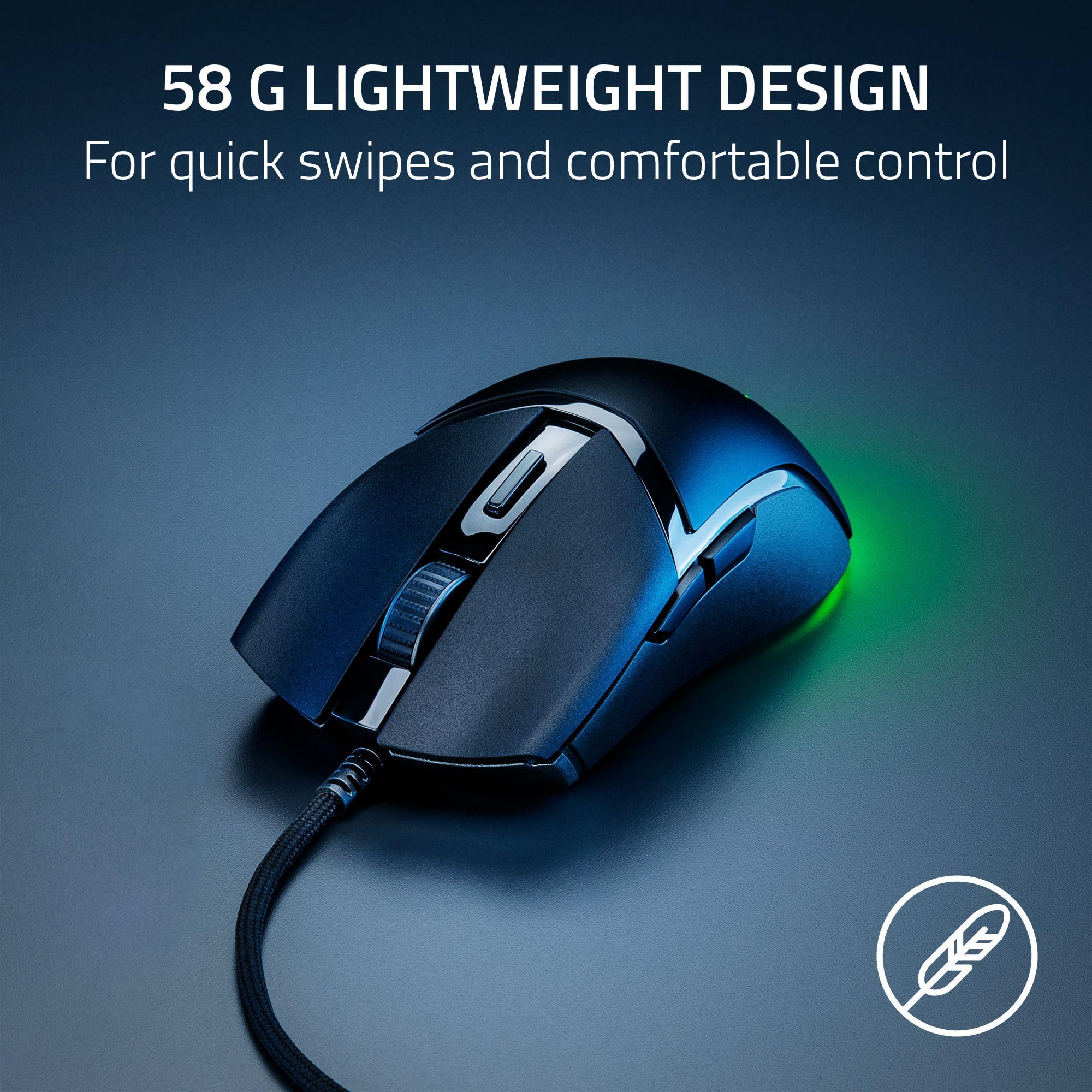 razer-cobra-lightweight-wired-gaming-mouse-gen-3-optical-switches-8500-dpi-senso image 2