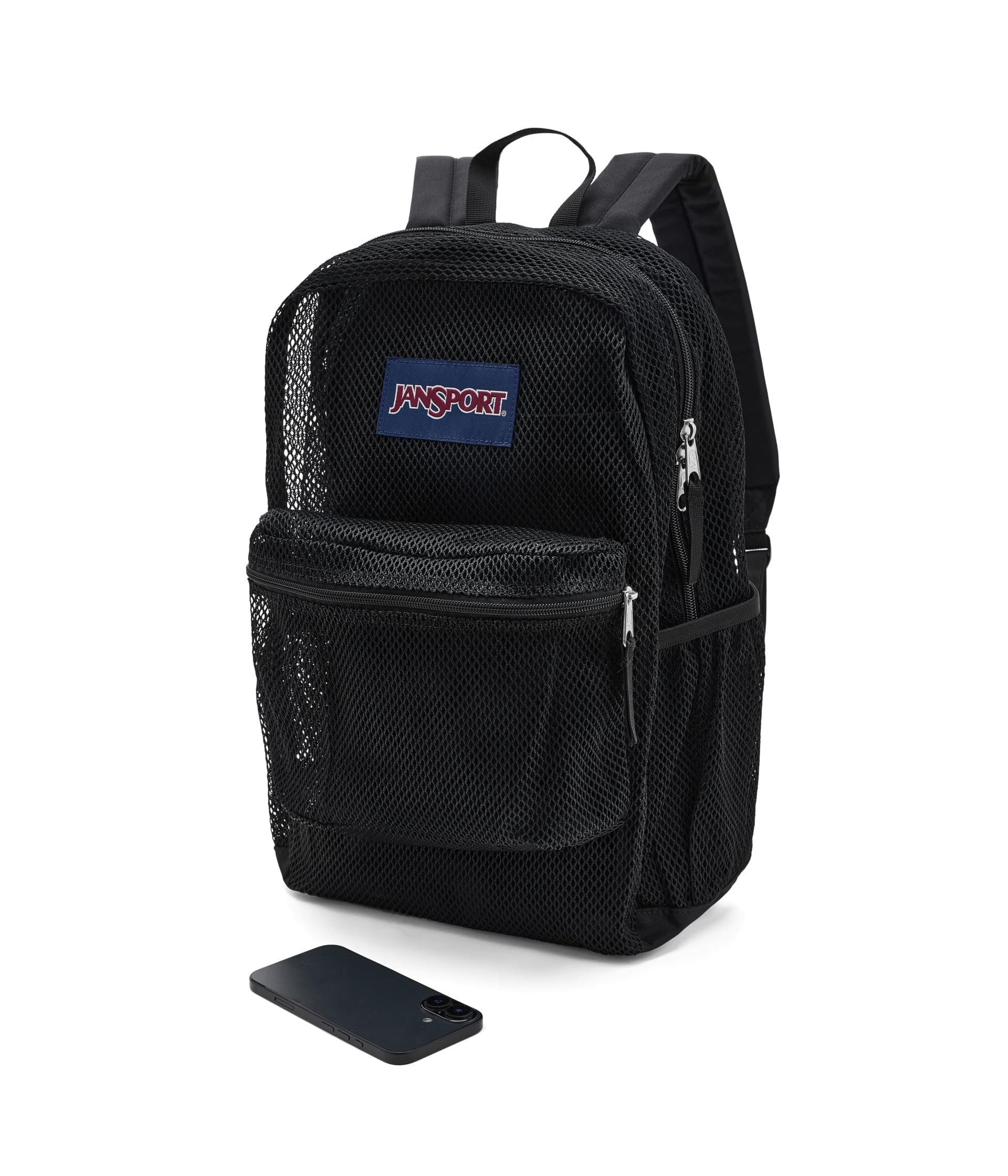jansport-eco-mesh-backpack-red-tape-black-semi-transparent-17-x-12-5-x-6-recycle image 5