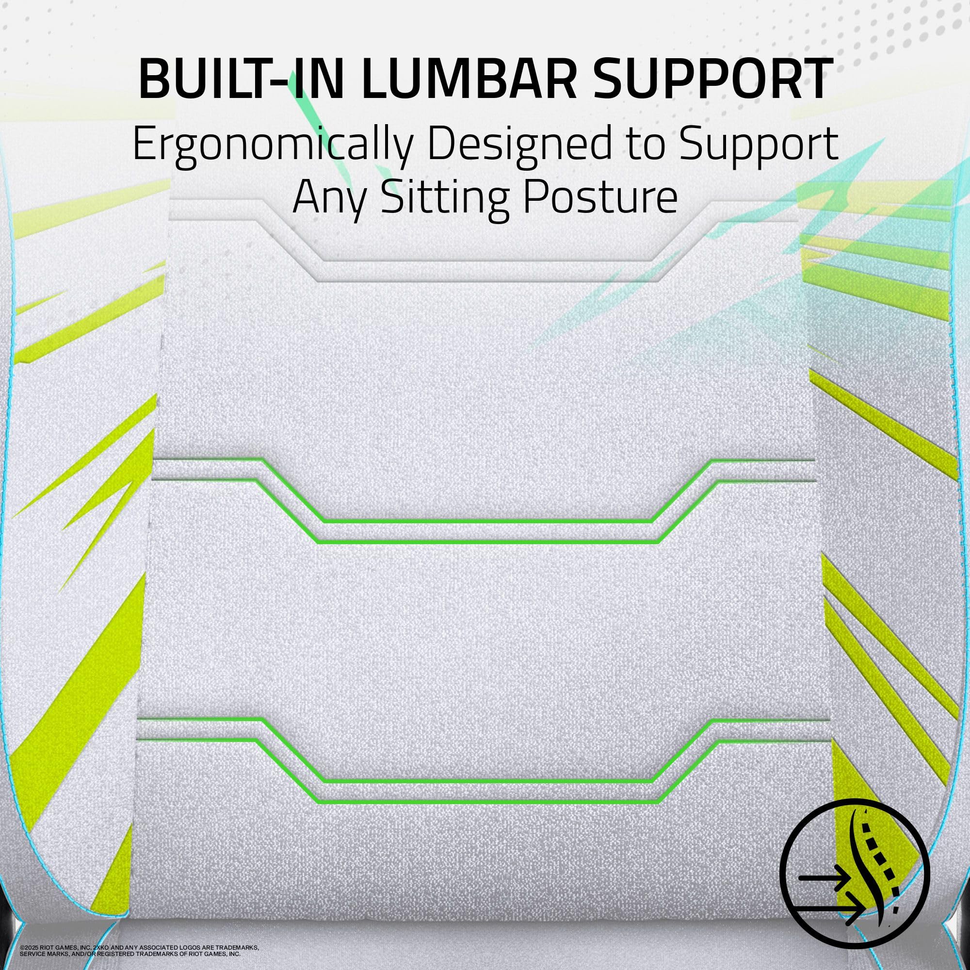razer-iskur-v2-x-ergonomic-gaming-chair-2xko-edition-built-in-lumbar-support-wid image 3