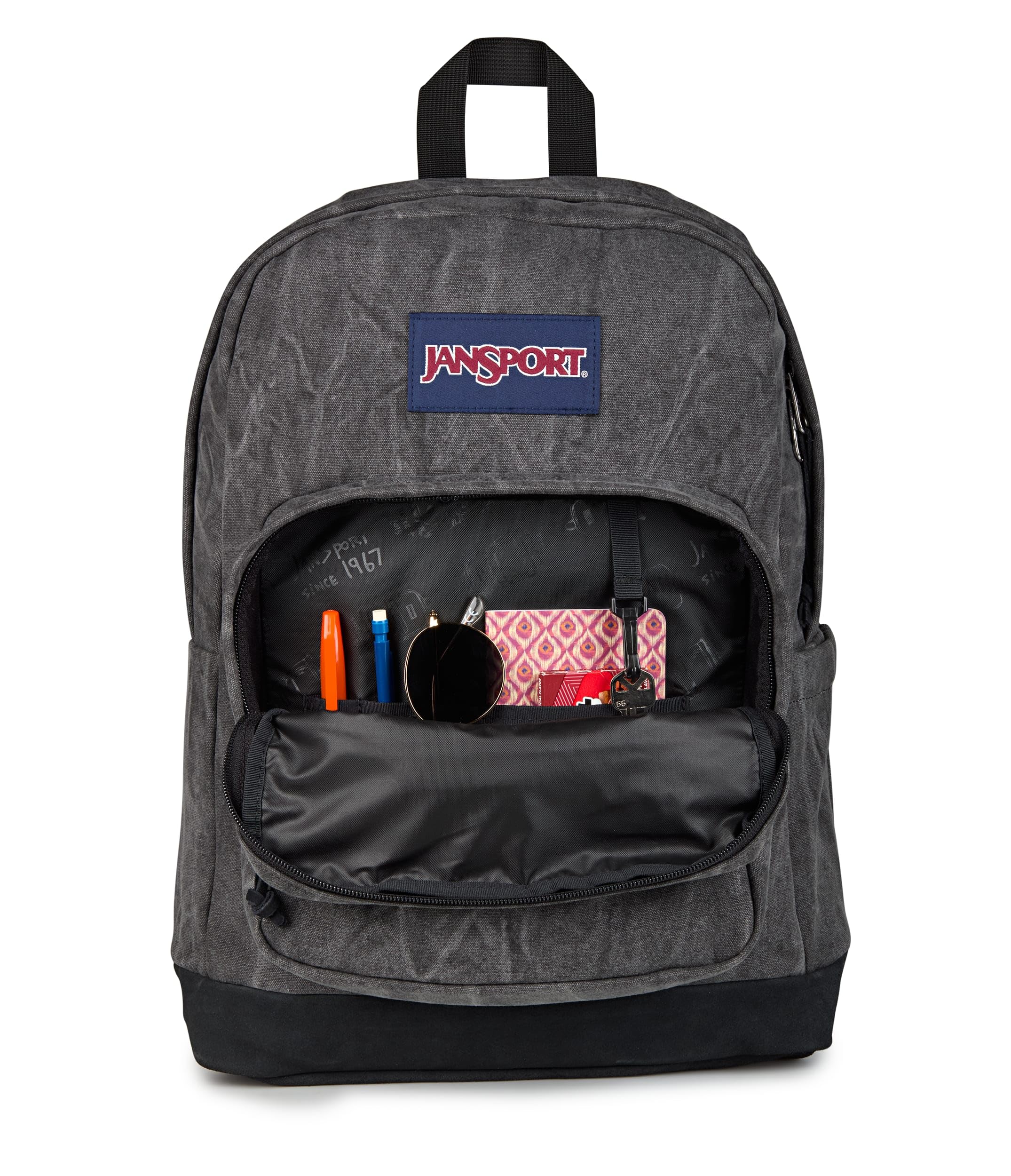 jansport-right-pack-expressions-backpack-aged-canvas-black-oxford-black-15-inch- image 5