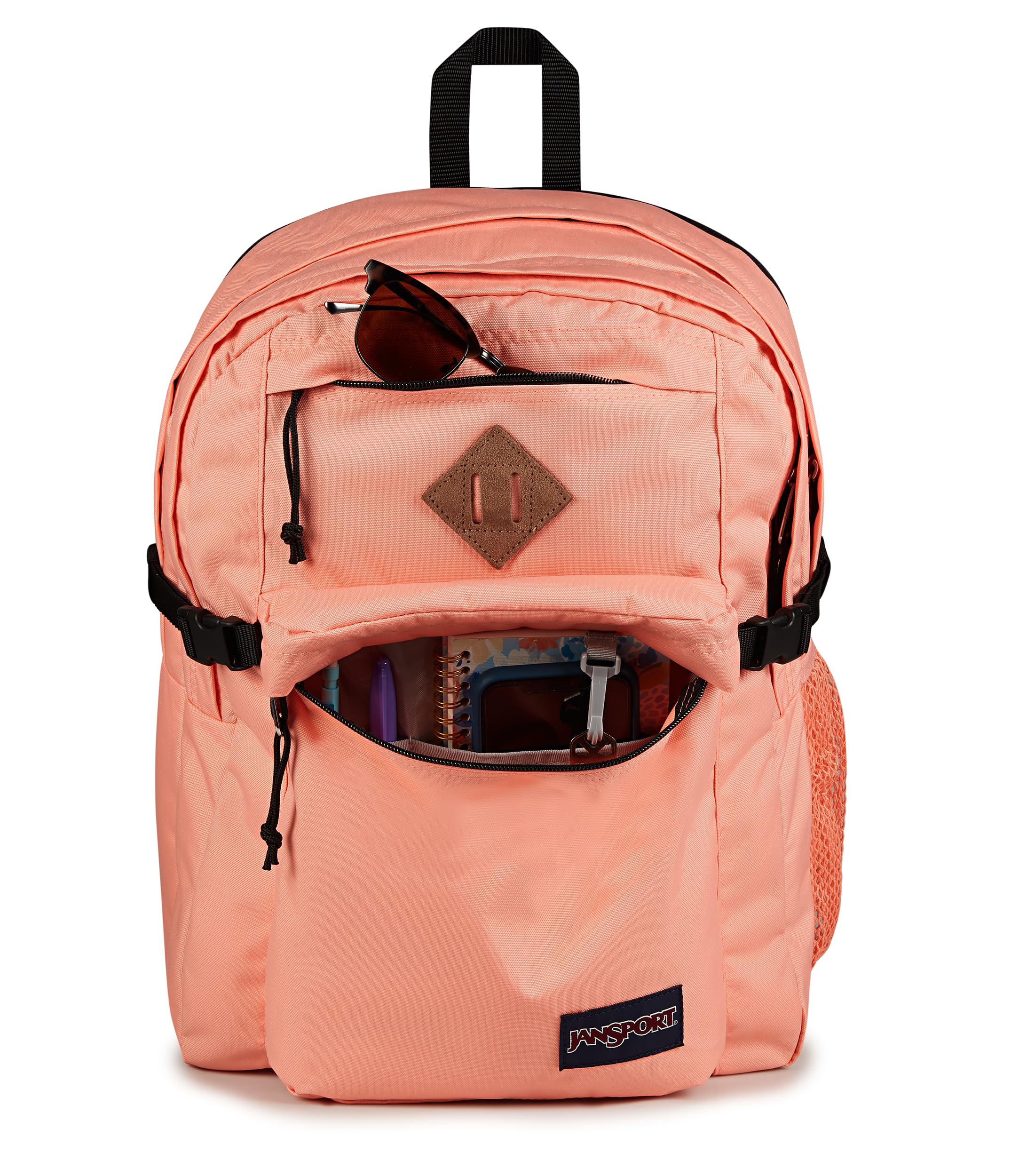 jansport-main-campus-backpack-peach-bum-large-travel-work-backpack-with-15-inch- image 8