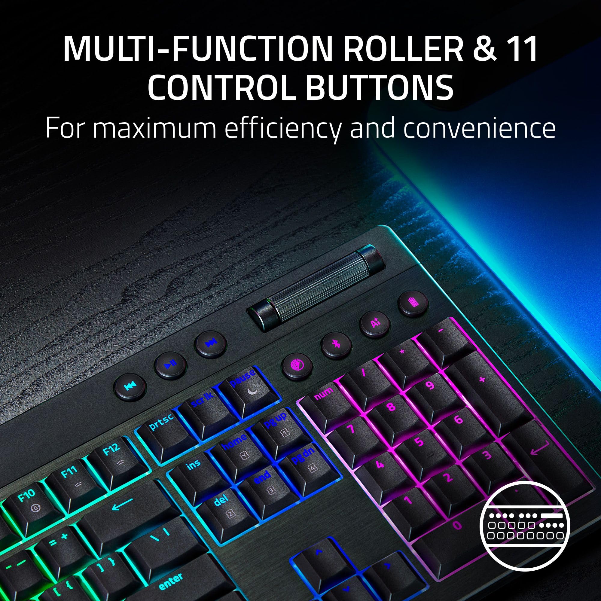 razer-blackwidow-v4-low-profile-hyperspeed-wireless-gaming-keyboard-green-mechan image 4
