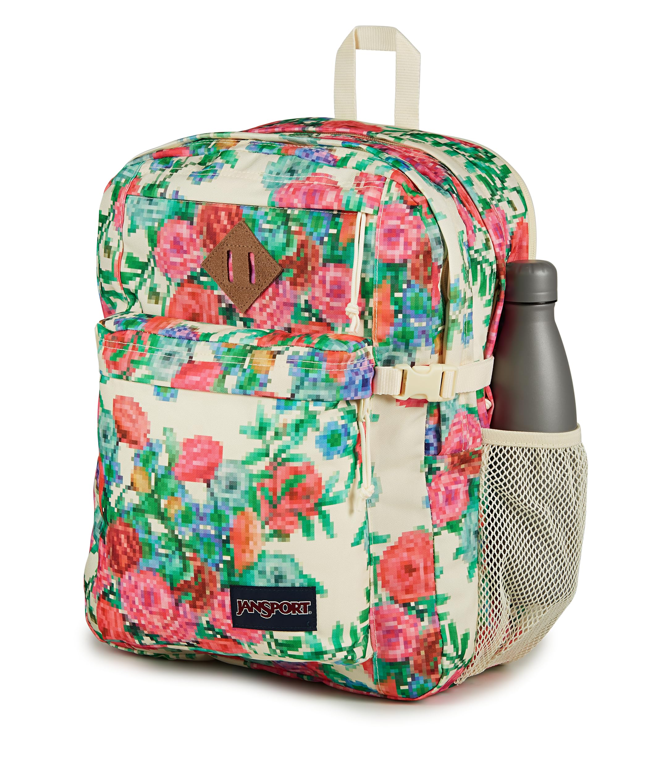 jansport-main-campus-backpack-bit-bouquet-coconut-large-travel-work-backpack-wit image 5