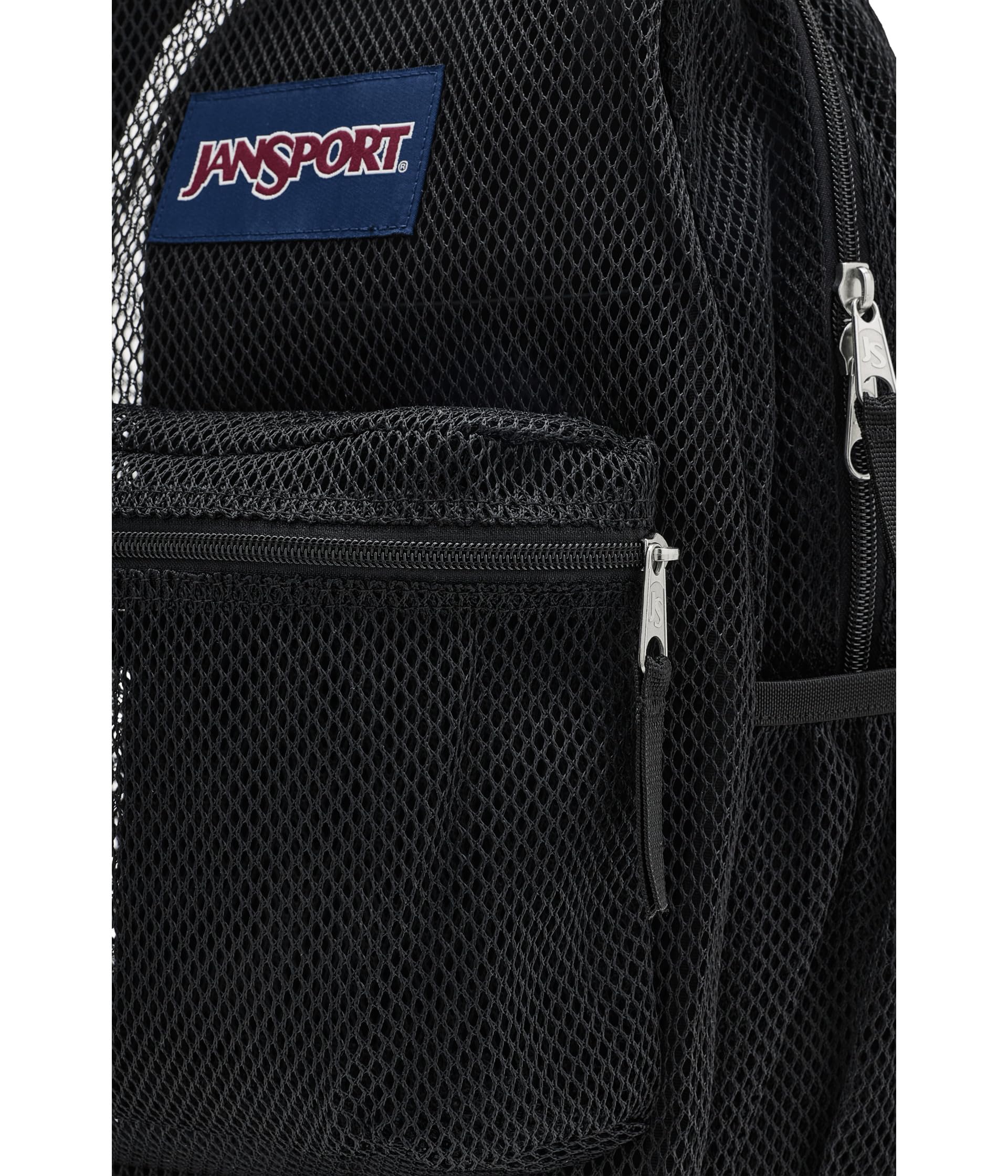 jansport-eco-mesh-backpack-red-tape-black-semi-transparent-17-x-12-5-x-6-recycle image 6