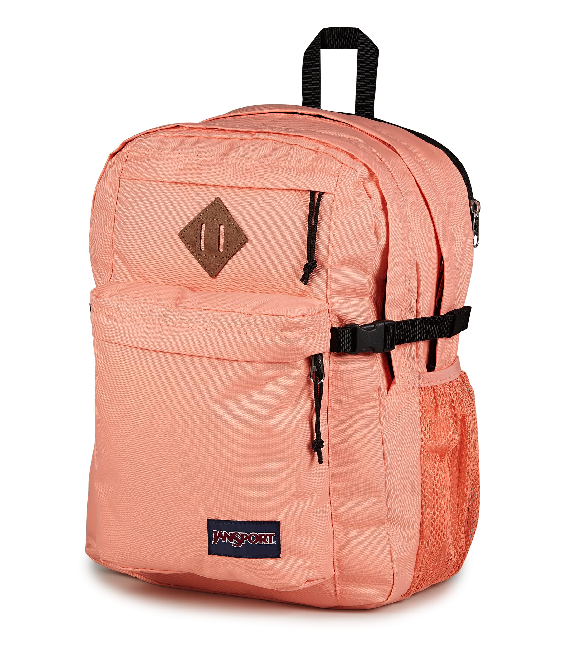 jansport-main-campus-backpack-peach-bum-large-travel-work-backpack-with-15-inch- image 2