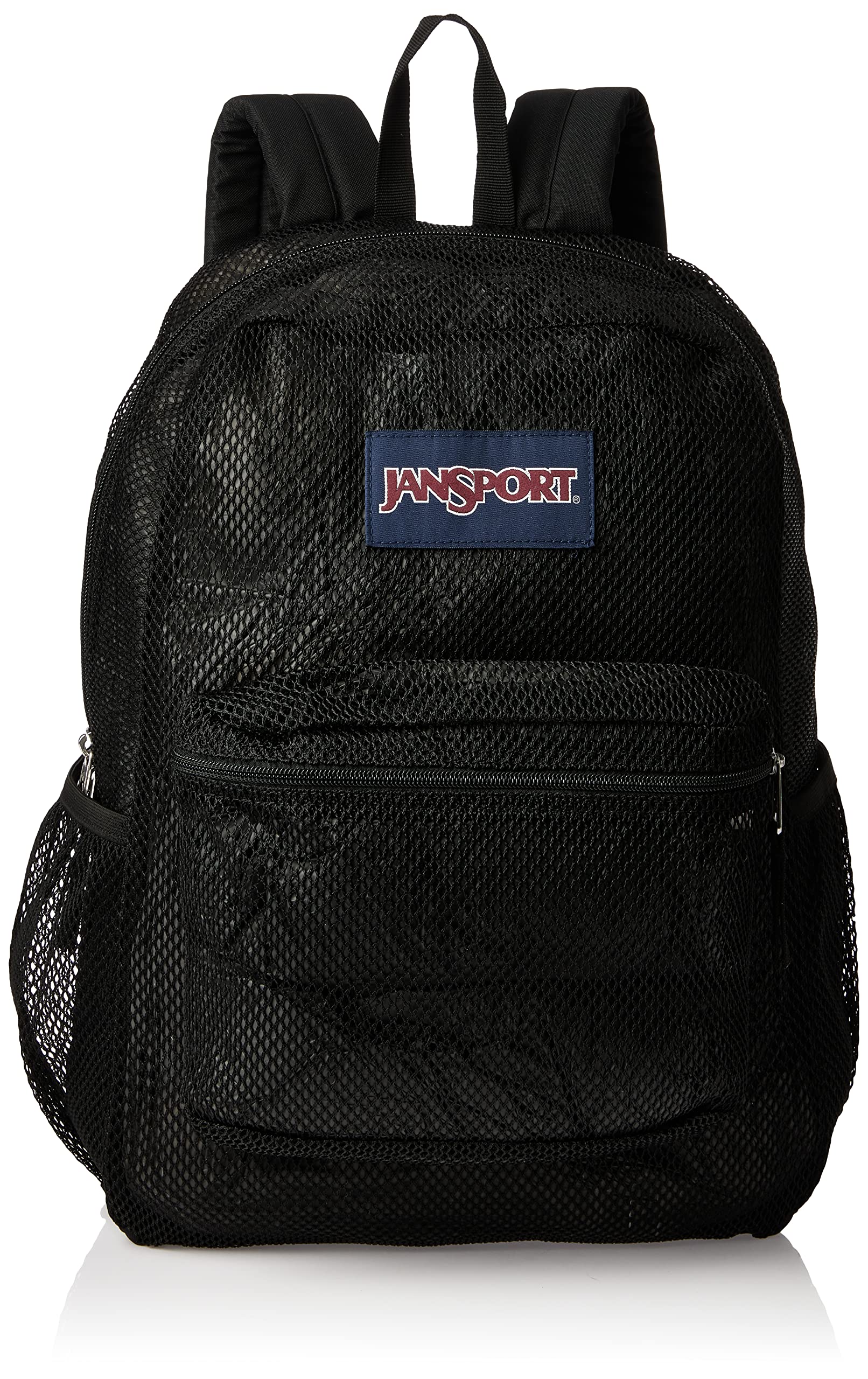 jansport-eco-mesh-backpack-red-tape-black-semi-transparent-17-x-12-5-x-6-recycle image 4