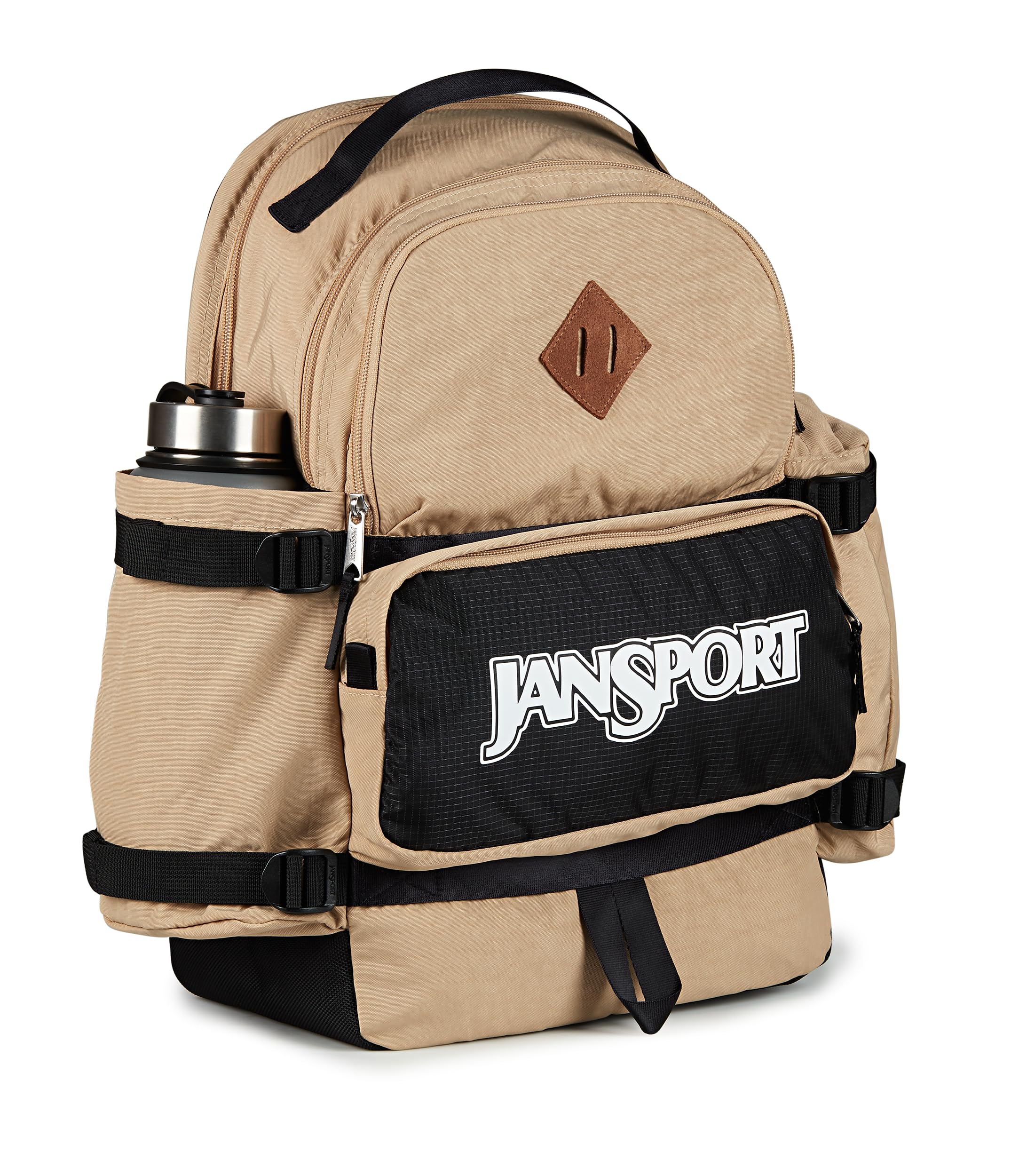 jansport-seattle-pack-backpack-travertine-15-laptop-sleeve-dual-water-bottle-poc image 2