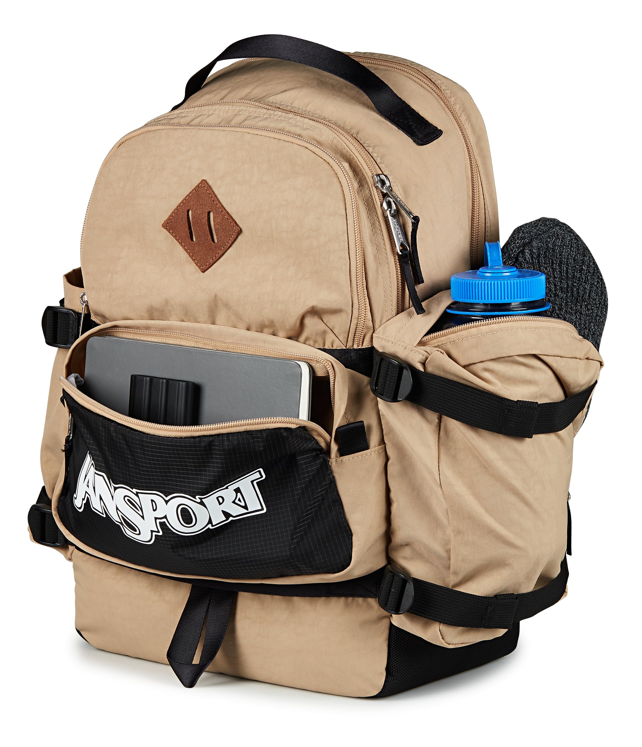 jansport-seattle-pack-backpack-travertine-15-laptop-sleeve-dual-water-bottle-poc image 6