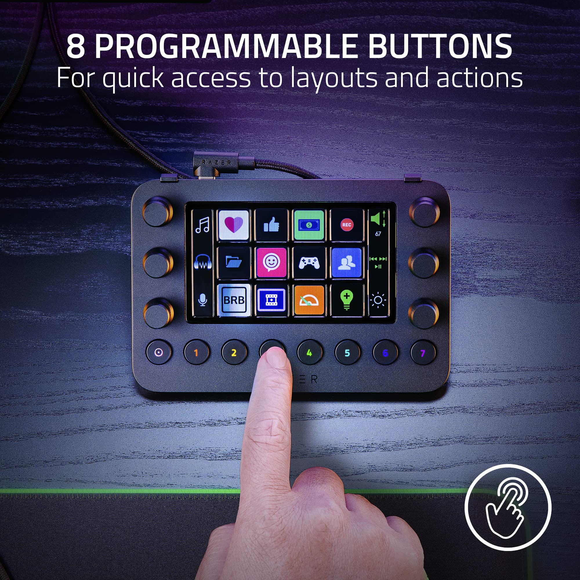 razer-stream-controller-all-in-one-streaming-keypad-12-haptic-switchblade-keys-6 image 5