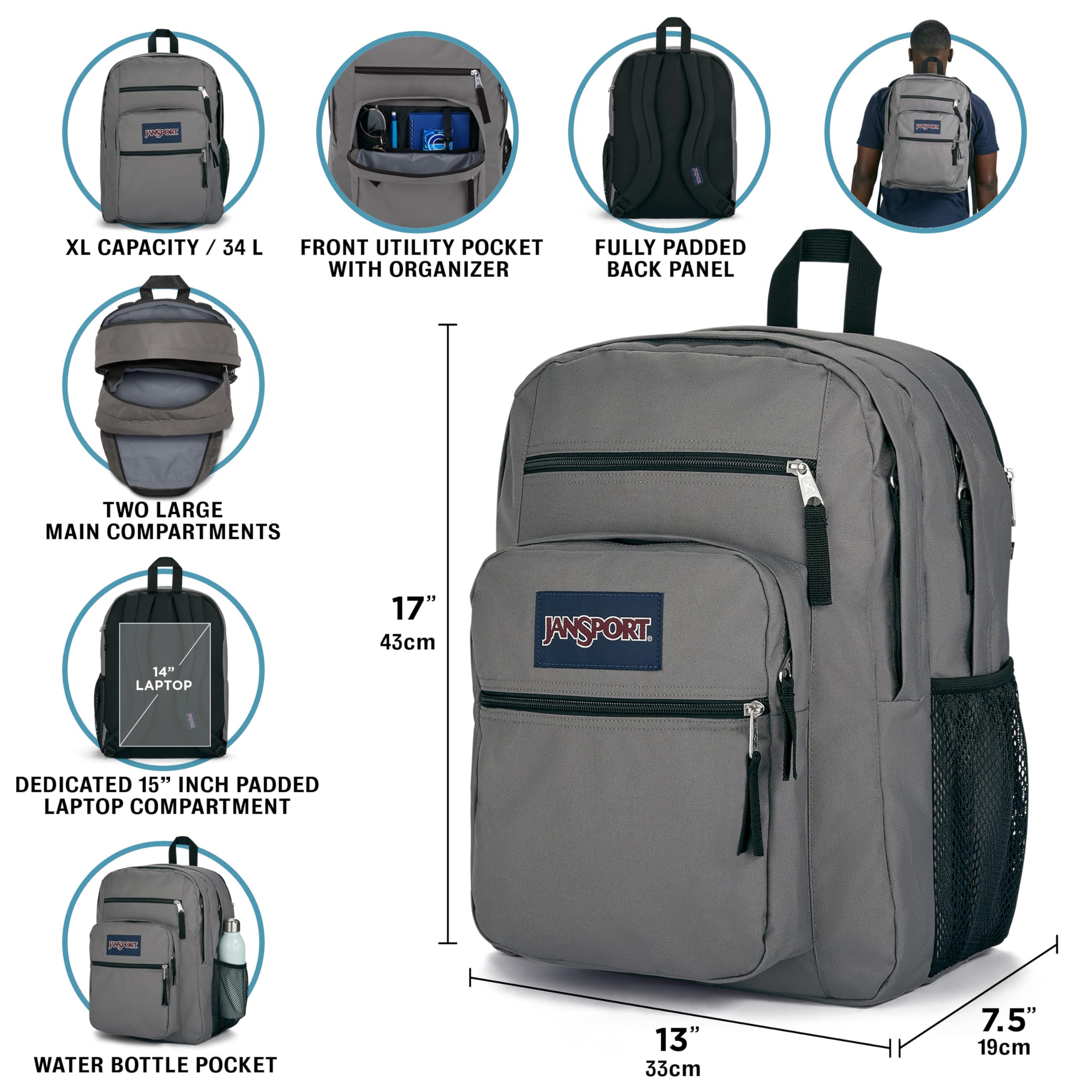 jansport-ucla-bruins-big-student-ncaa-backpack-with-padded-15-inch-laptop-sleeve image 2