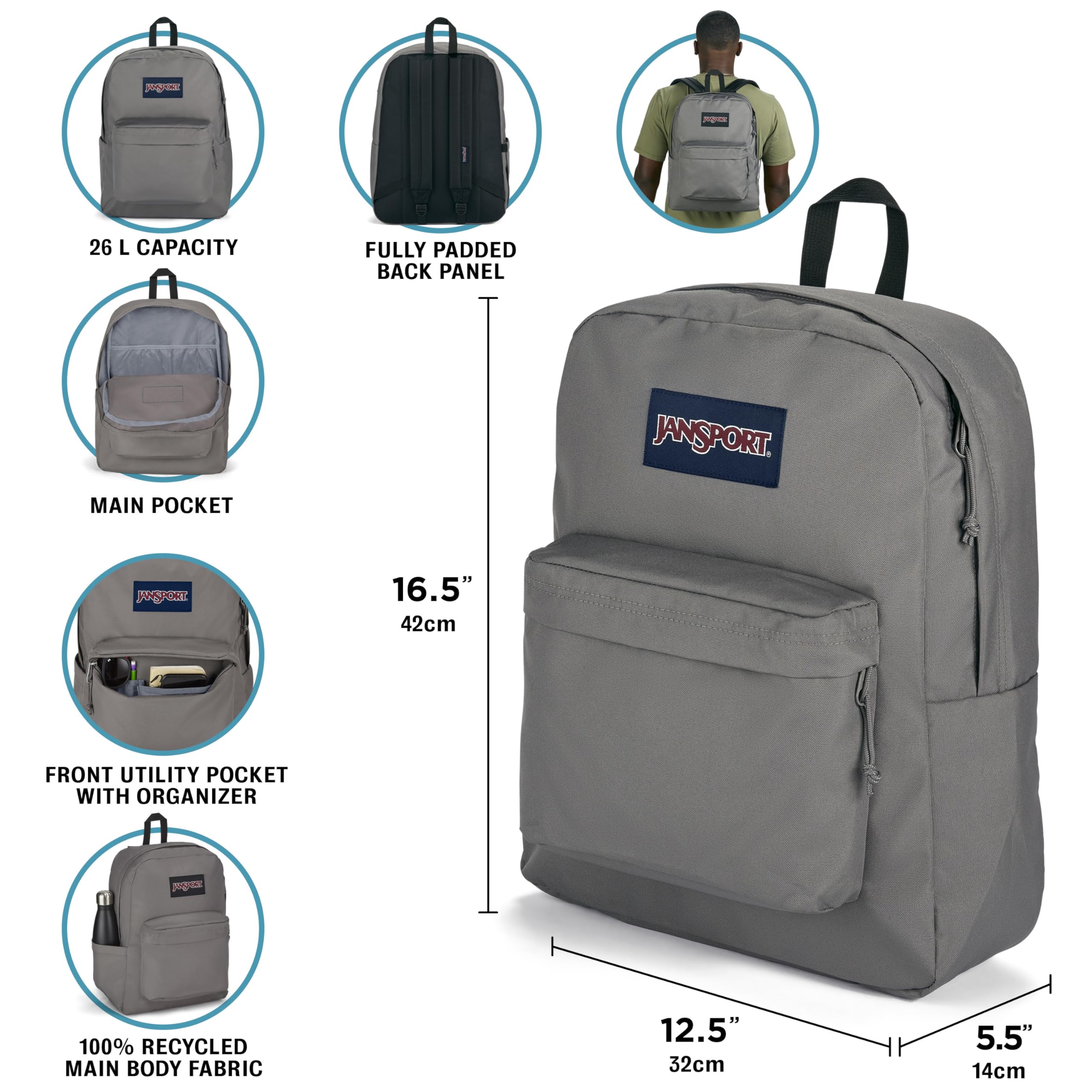 jansport-ncaa-superbreak-plus-ucla-bruins-backpack-with-padded-15-laptop-sleeve- image 2