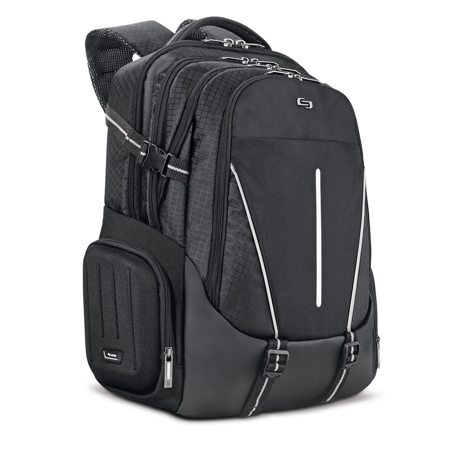 solo-new-york-rival-backpack-17-3-inch-laptop-hardshell-headphone-pockets-air-me image 2