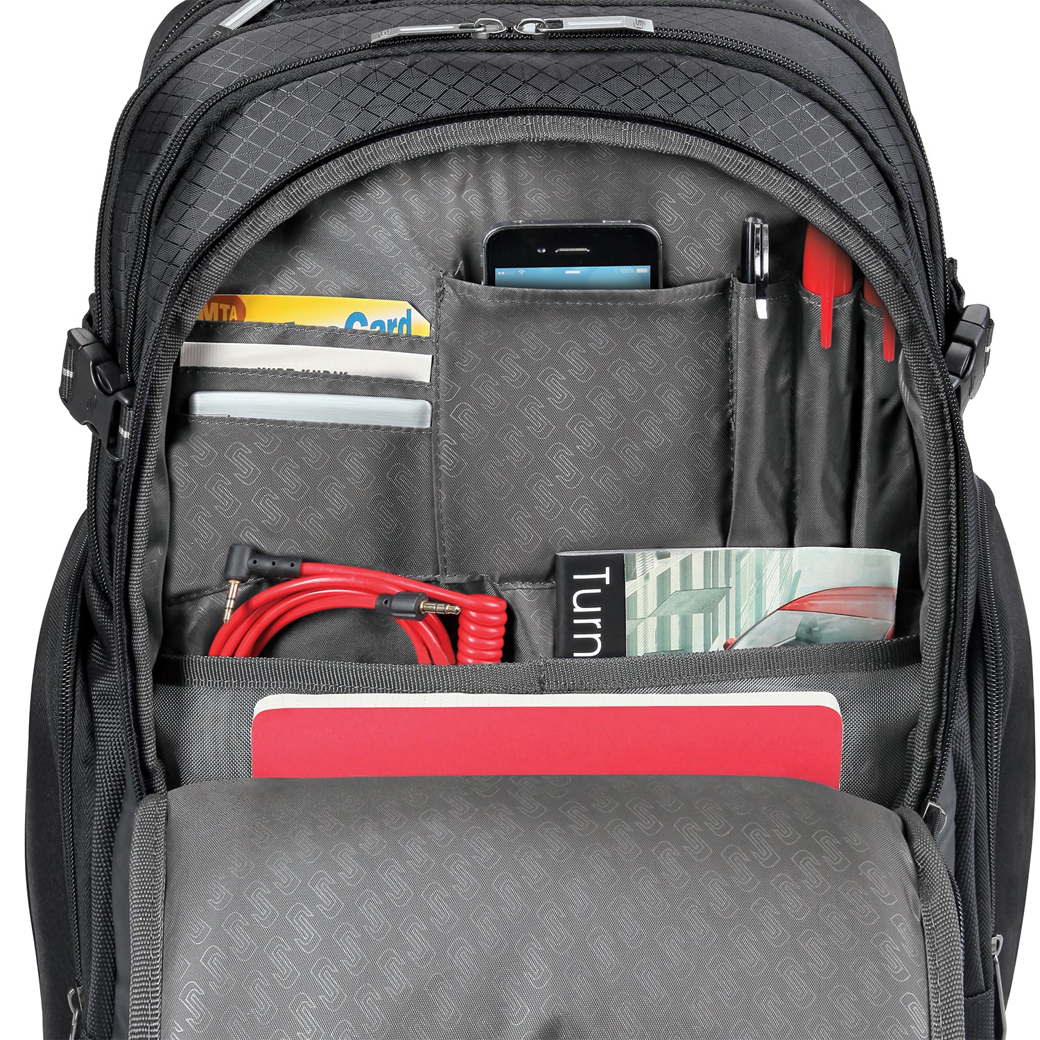 solo-new-york-rival-backpack-17-3-inch-laptop-hardshell-headphone-pockets-air-me image 5