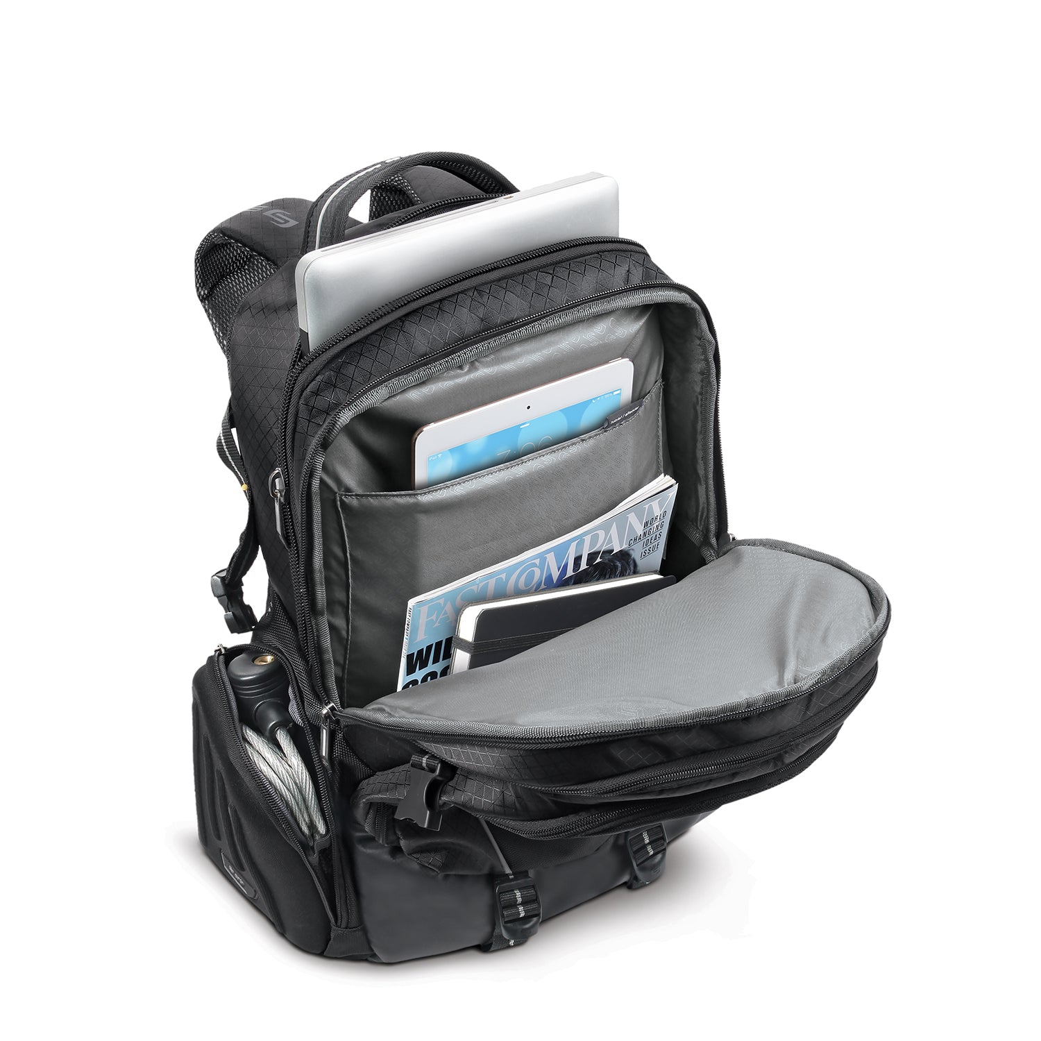 solo-new-york-rival-backpack-17-3-inch-laptop-hardshell-headphone-pockets-air-me image 4