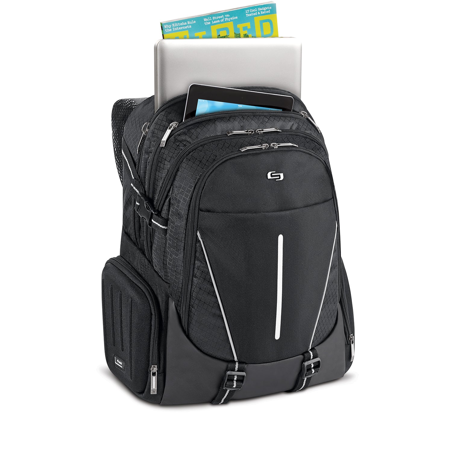 solo-new-york-rival-backpack-17-3-inch-laptop-hardshell-headphone-pockets-air-me image 6