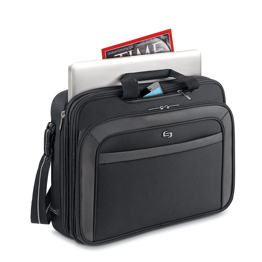 solo-new-york-empire-briefcase-checkpoint-friendly-17-3-laptop-briefcase-with-cl image 8