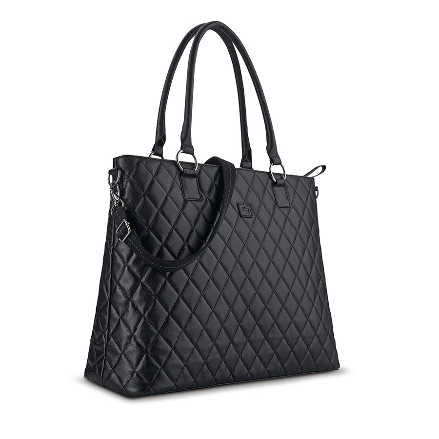 solo-new-york-waldorf-tote-vinyl-work-tote-with-padded-15-6-laptop-compartment image 2