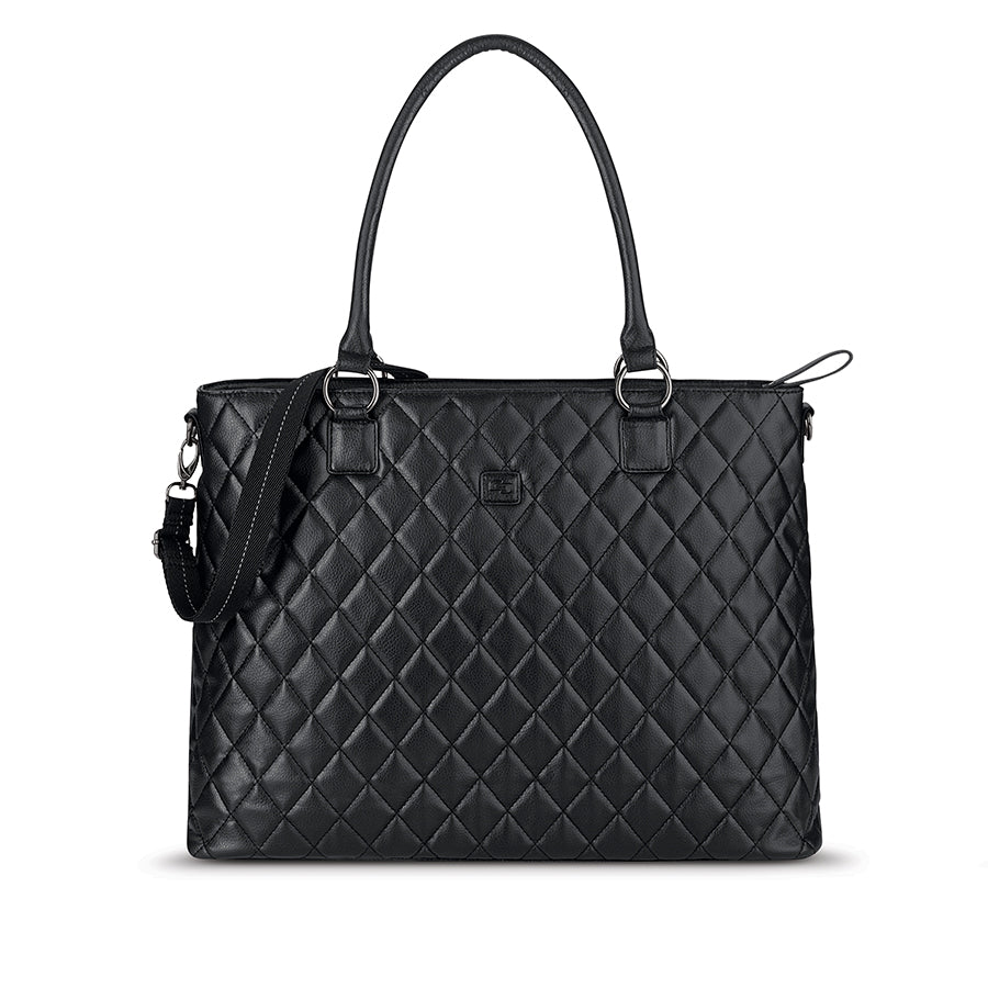 solo-new-york-waldorf-tote-vinyl-work-tote-with-padded-15-6-laptop-compartment image 1