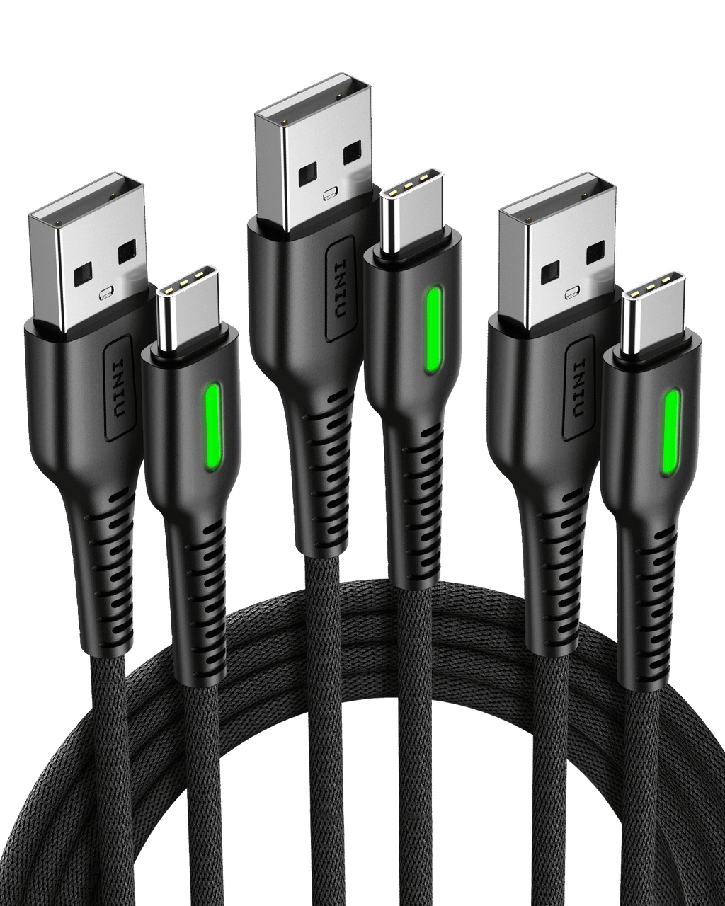 iniu-d3c-anti-rupture-usb-c-fast-charge-cable-3-pack-6-6ft-x2-1-6ft-x1-flyweave- image 1