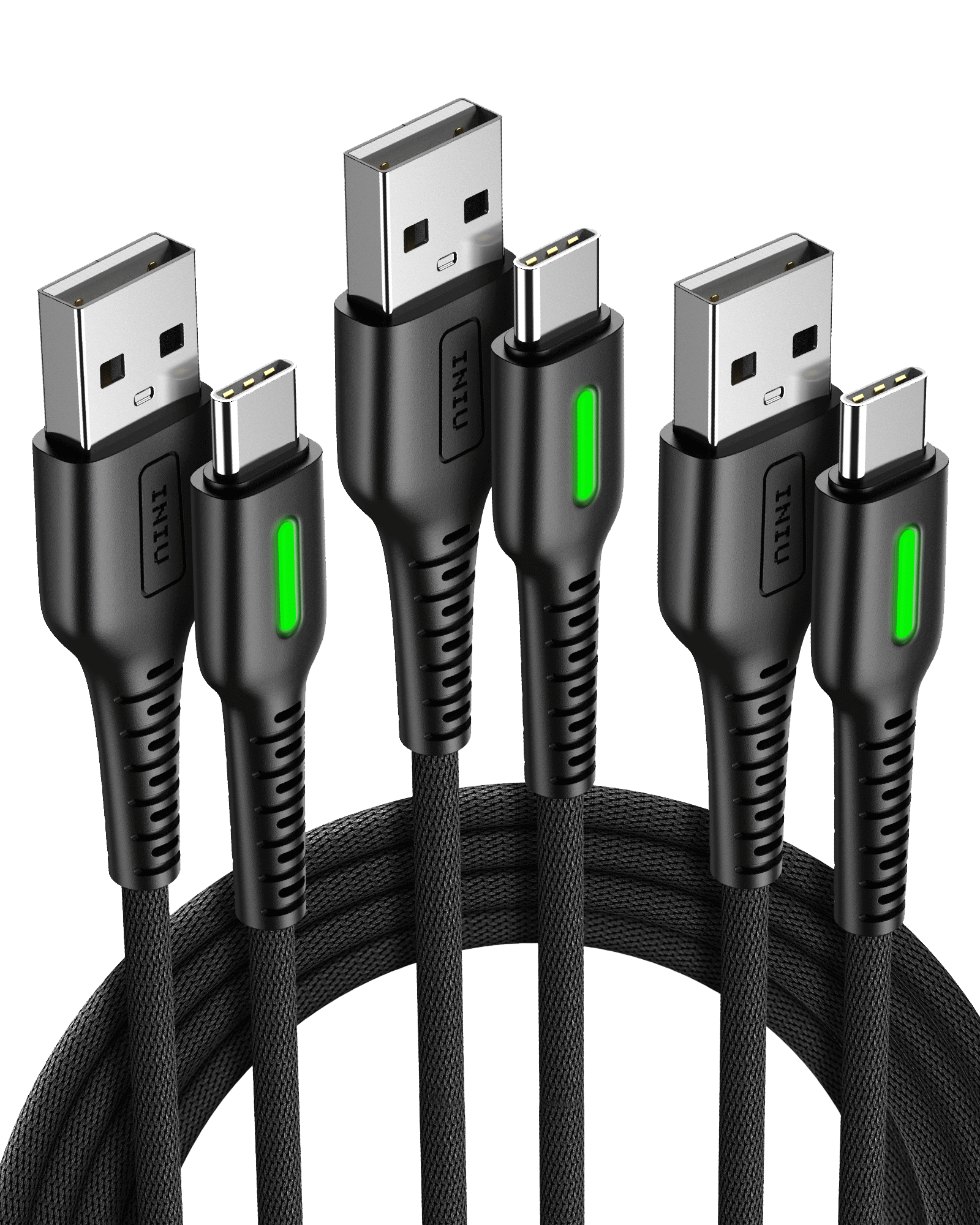 iniu-d3c-anti-rupture-usb-c-fast-charge-cable-3-pack-6-6ft-x2-1-6ft-x1-flyweave- image 2