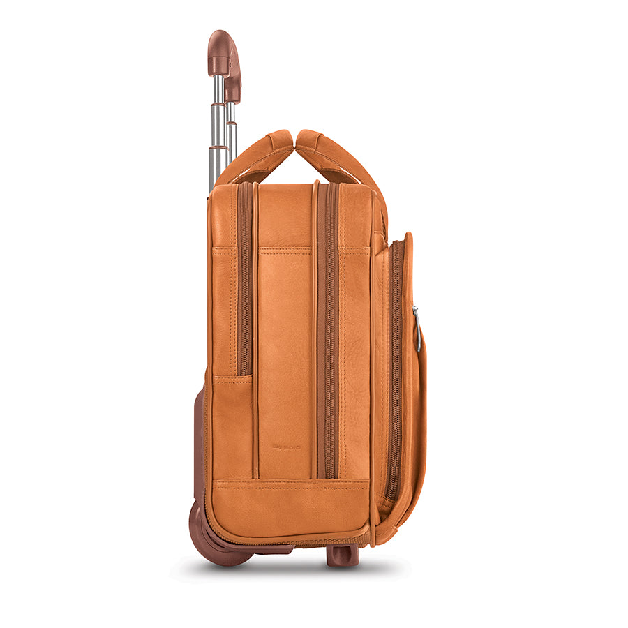 solo-new-york-walker-full-grain-leather-rolling-briefcase-hidden-push-button-tel image 3