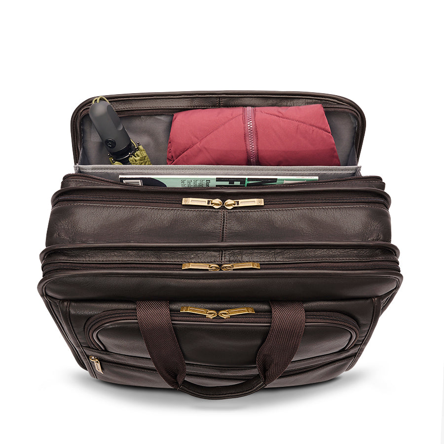 solo-new-york-classic-leather-briefcase-espresso-brown-leather-15-6-laptop-brief image 7