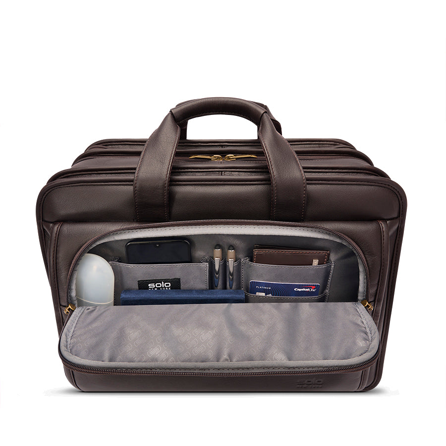 solo-new-york-classic-leather-briefcase-espresso-brown-leather-15-6-laptop-brief image 6