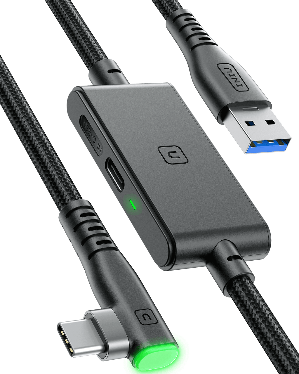 iniu-di401-16ft-vr-high-speed-transfer-link-cable-usb-a-to-usb-c-flyweave-braide image 1