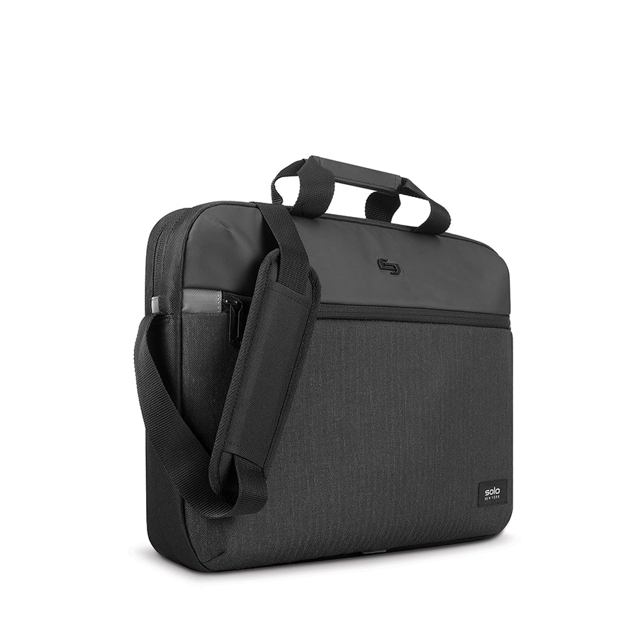 solo-new-york-node-slim-brief-grv101-4-black-herringbone-15-6-slim-laptop-briefc image 2
