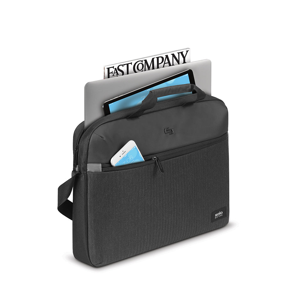 solo-new-york-node-slim-brief-grv101-4-black-herringbone-15-6-slim-laptop-briefc image 3