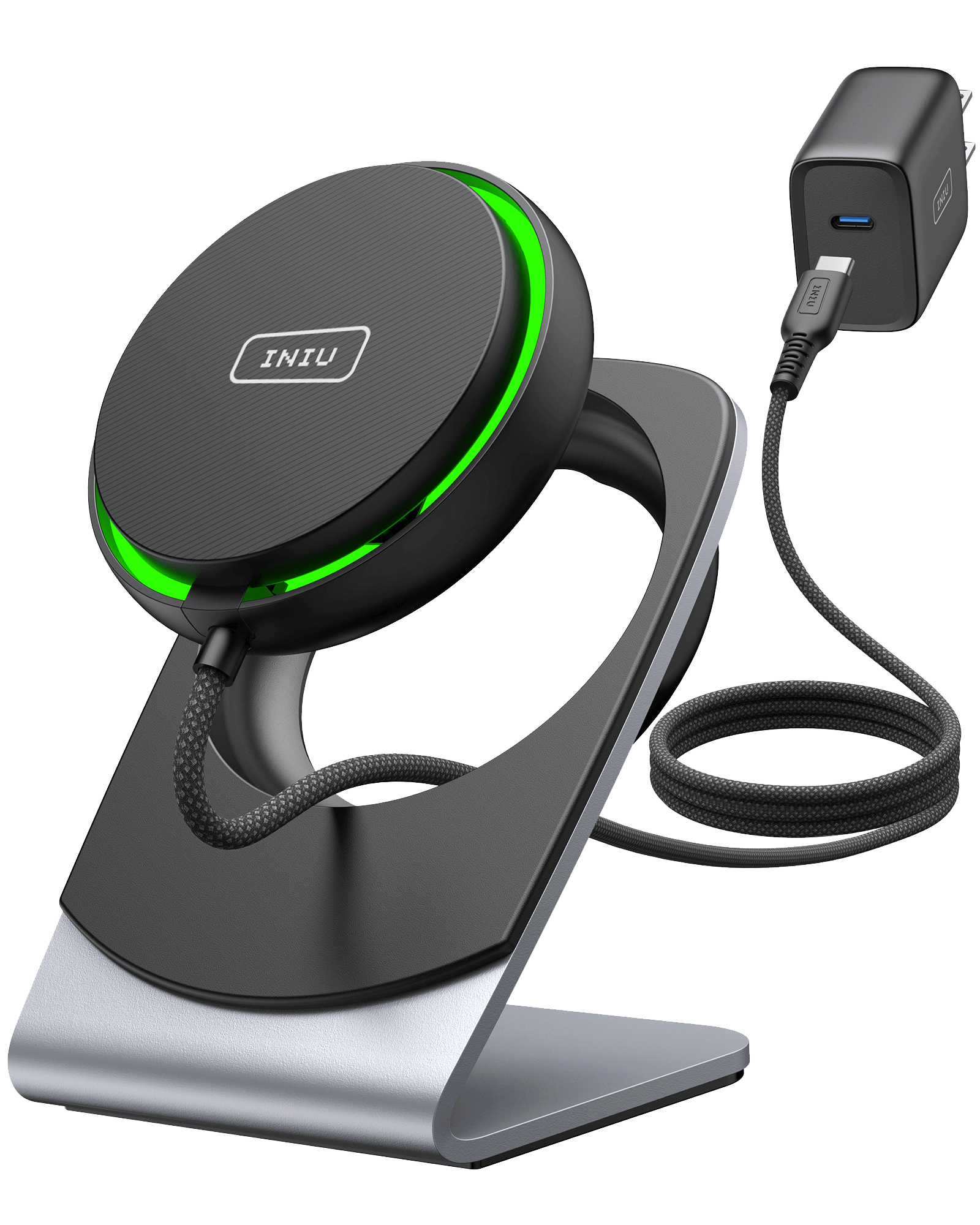 iniu-wi213-magsafe-wireless-charger-15w-fast-charging-with-9-fin-turbo-cooling-f image 2