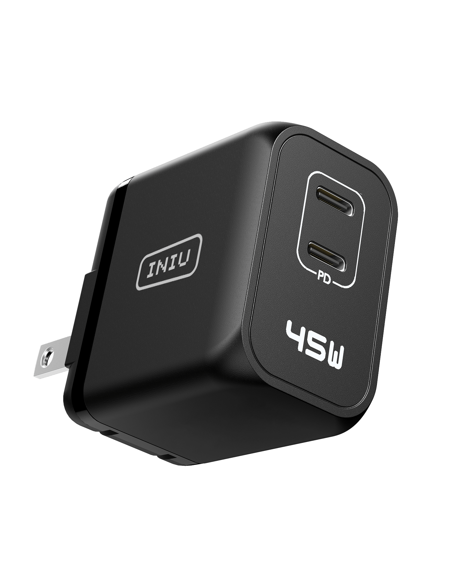 iniu-i622-45w-dual-port-gan-wall-charger-foldable-plug-usb-c-fast-charging-for-i image 2