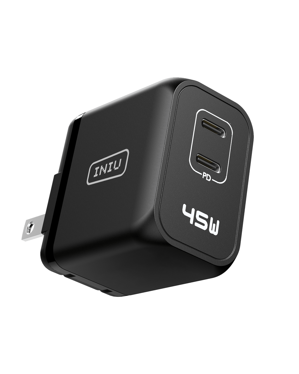 iniu-i622-45w-dual-port-gan-wall-charger-foldable-plug-usb-c-fast-charging-for-i image 1