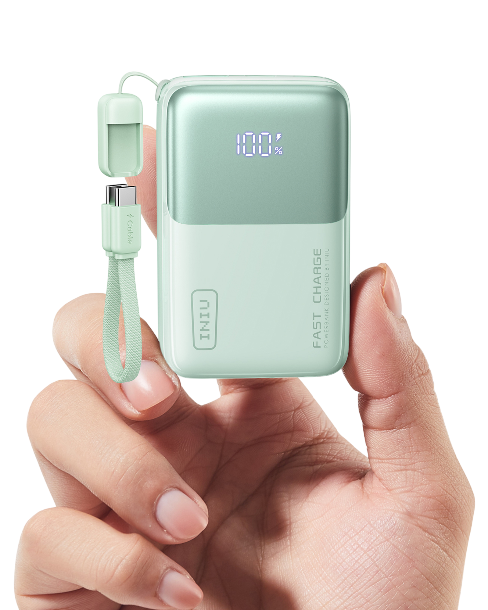 iniu-pocket-rocket-p50-45w-mini-power-bank-10-000mah-fast-charging-160g-ultra-li image 2