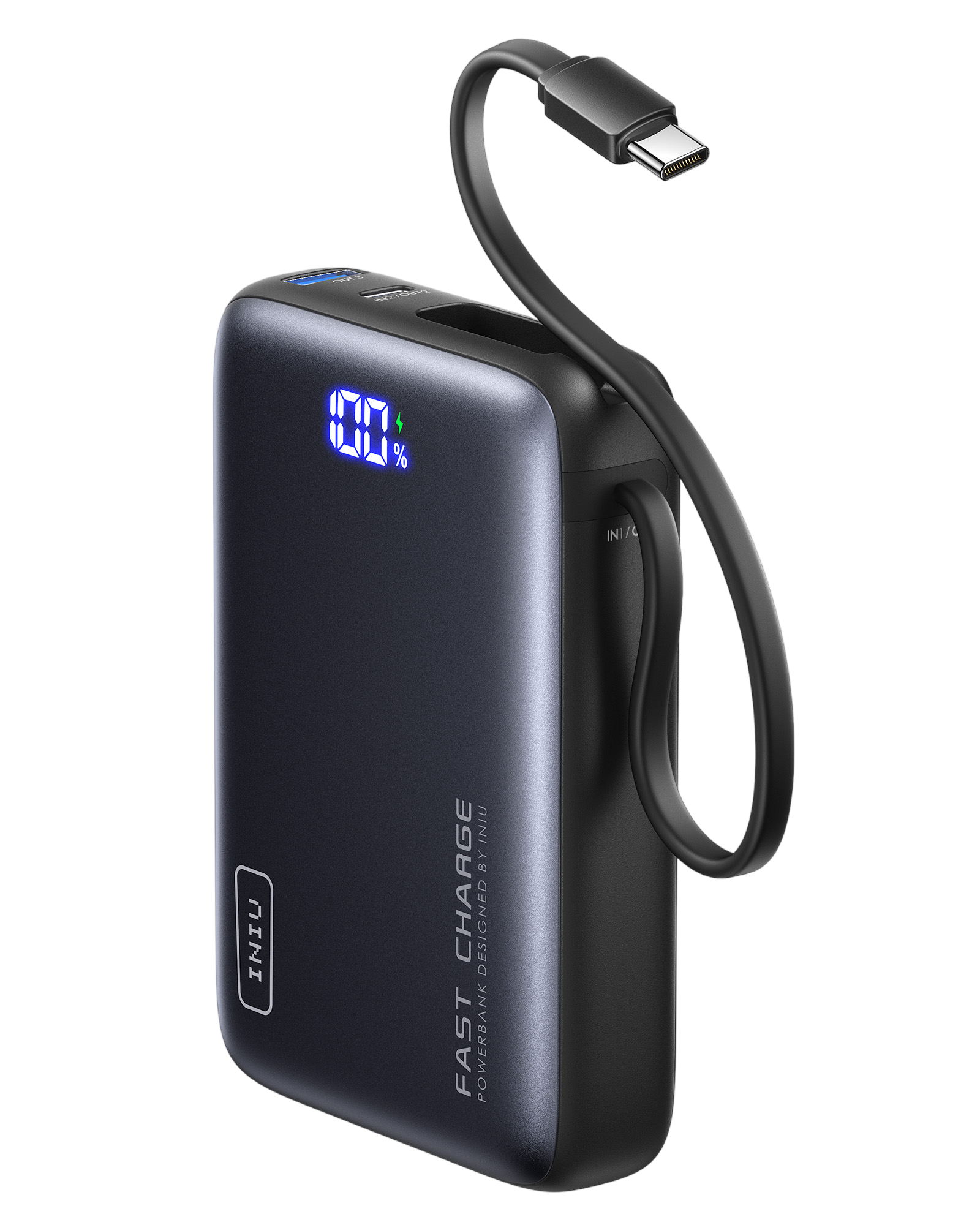 iniu-20000mah-pd-20w-compact-portable-power-bank-with-built-in-usb-c-cable image 2