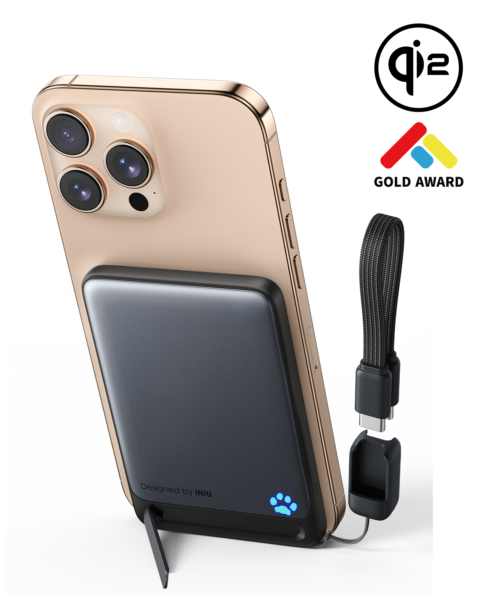 iniu-snapgo-p71-qi2-15w-magsafe-compatible-magnetic-power-bank-slimmest-5-000mah image 2