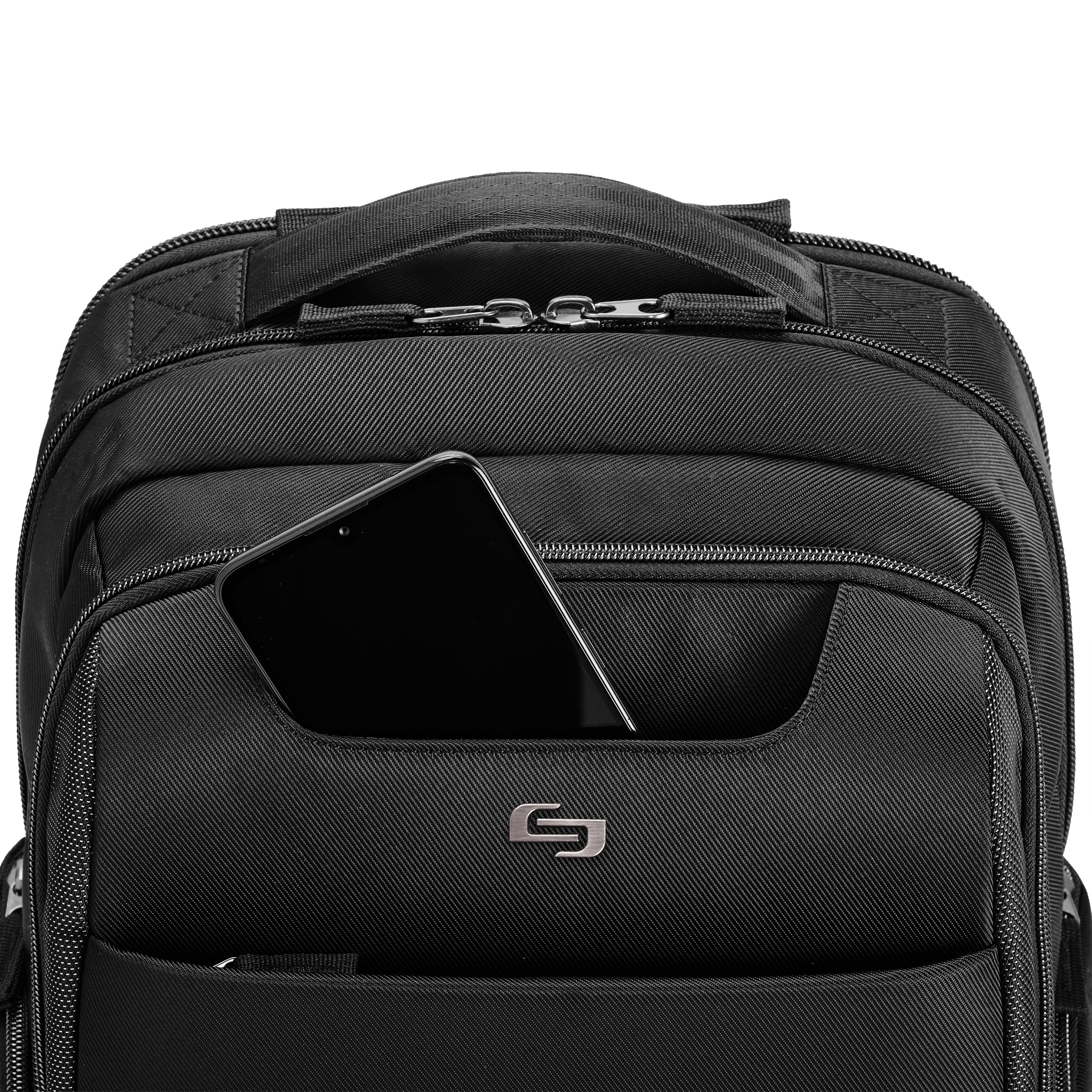 solo-new-york-district-backpack-16-padded-laptop-commuter-backpack-22l-with-rfid image 5