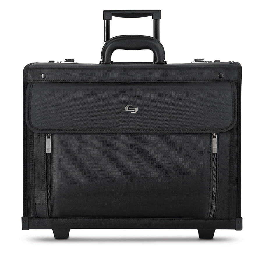 solo-new-york-herald-rolling-catalog-case-pv78-4-with-padded-16-laptop-compartme image 1