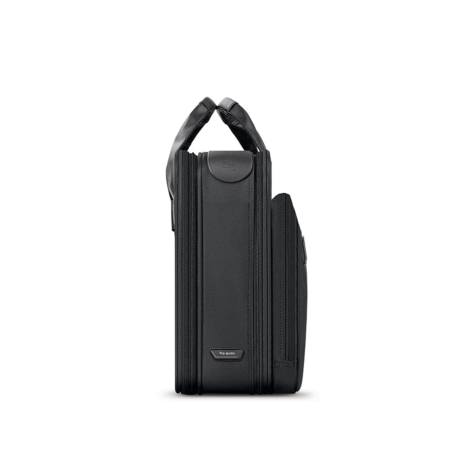 solo-new-york-paramount-retractable-strap-briefcase-sgb300-4-16-padded-laptop-br image 3