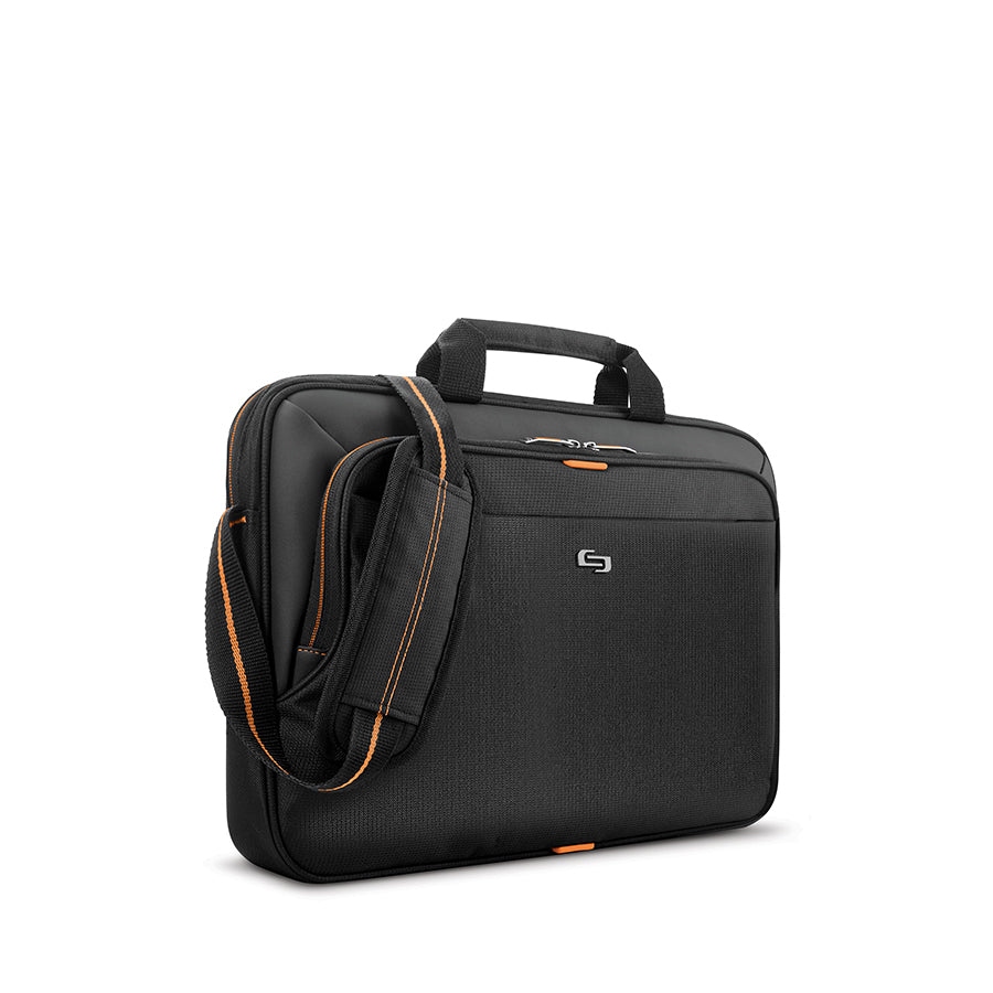 solo-new-york-ace-slim-brief-briefcase-with-padded-15-6-laptop-compartment-and-l image 2