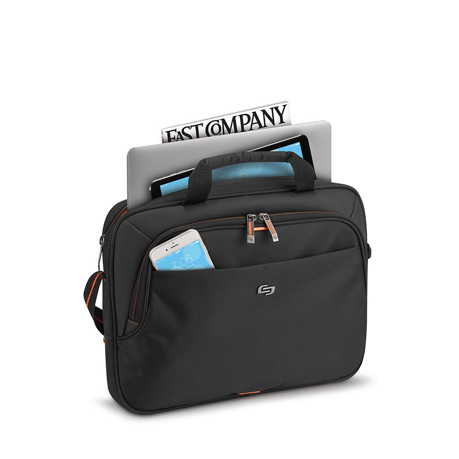 solo-new-york-ace-slim-brief-briefcase-with-padded-15-6-laptop-compartment-and-l image 5