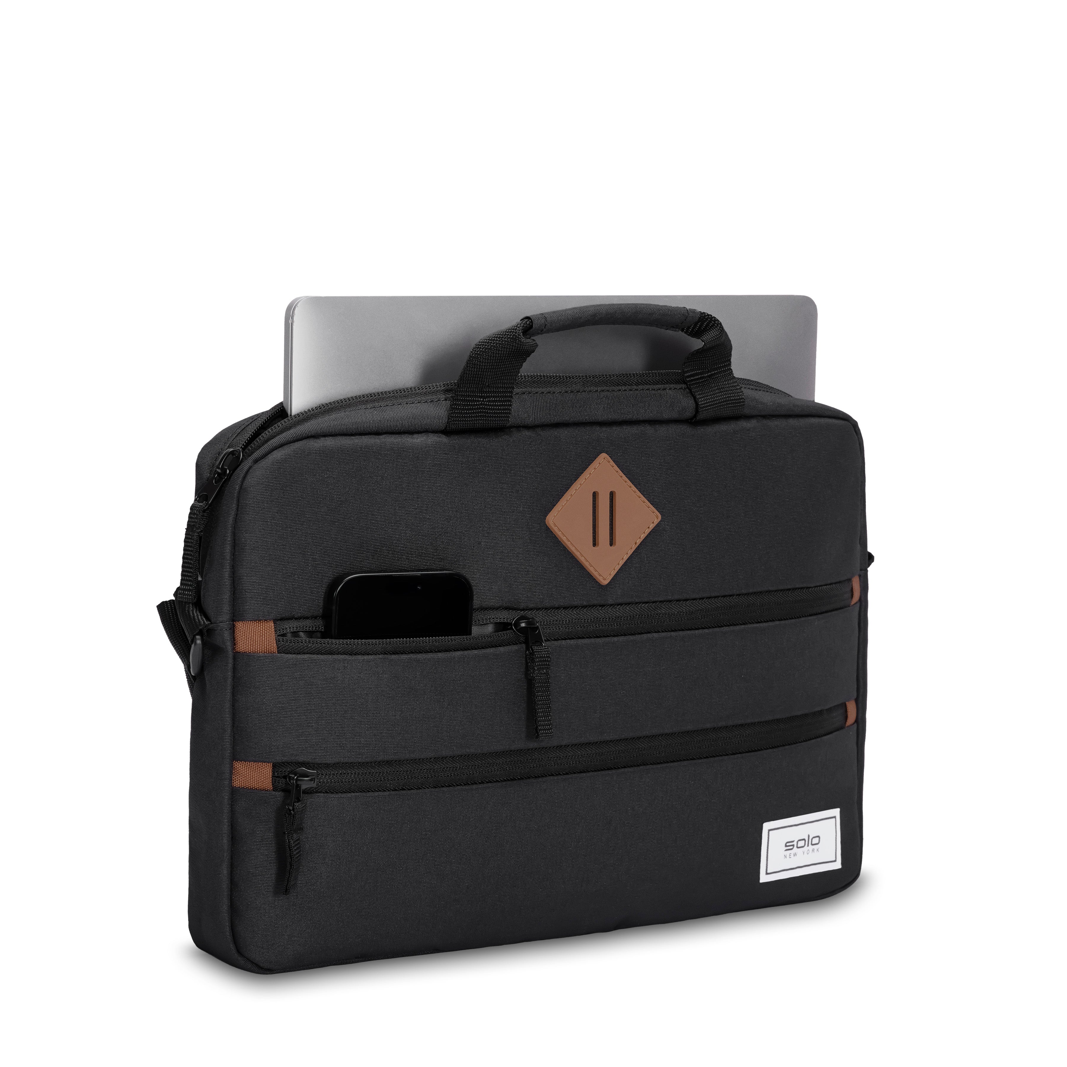 solo-new-york-tidal-slim-brief-recycled-pet-washable-briefcase-with-padded-16-la image 2