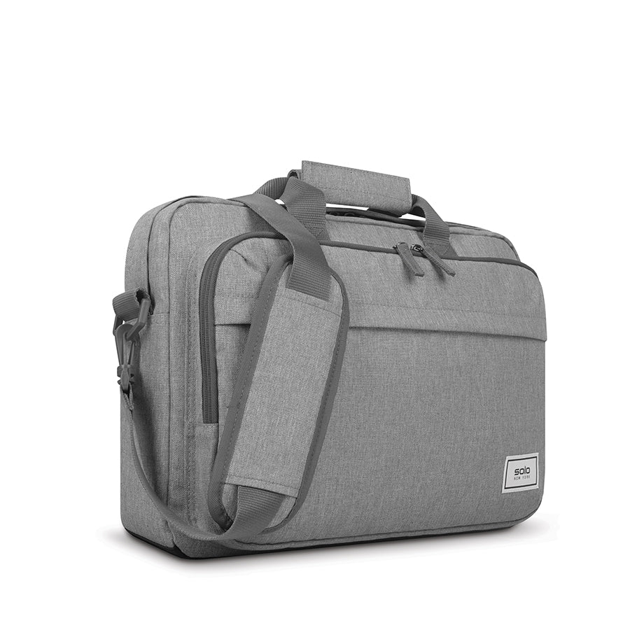 solo-new-york-re-new-briefcase-recycled-pet-heathered-grey-15-6-laptop-briefcase image 3