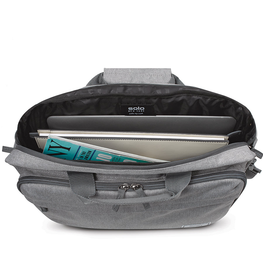 solo-new-york-re-new-briefcase-recycled-pet-heathered-grey-15-6-laptop-briefcase image 5