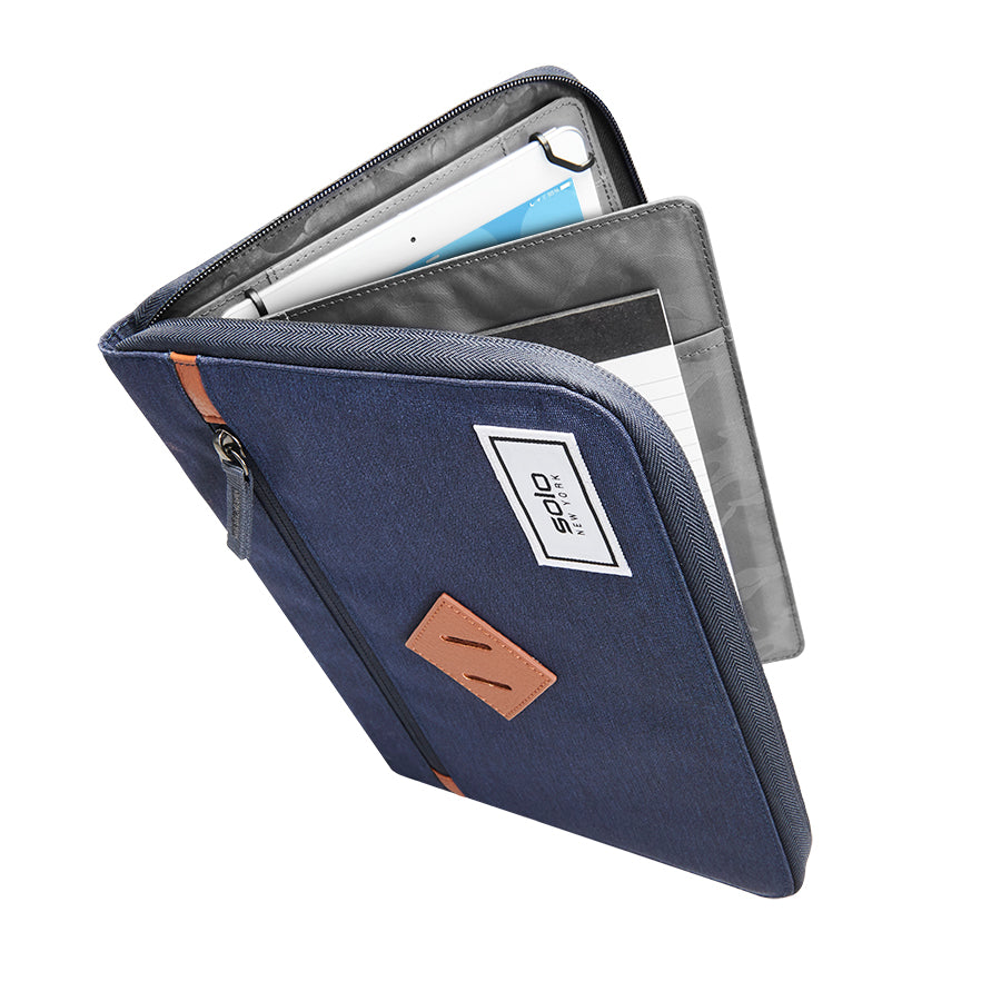 solo-new-york-wave-tablet-padfolio-recycled-pet-padfolio-with-tensioned-clips-fo image 5