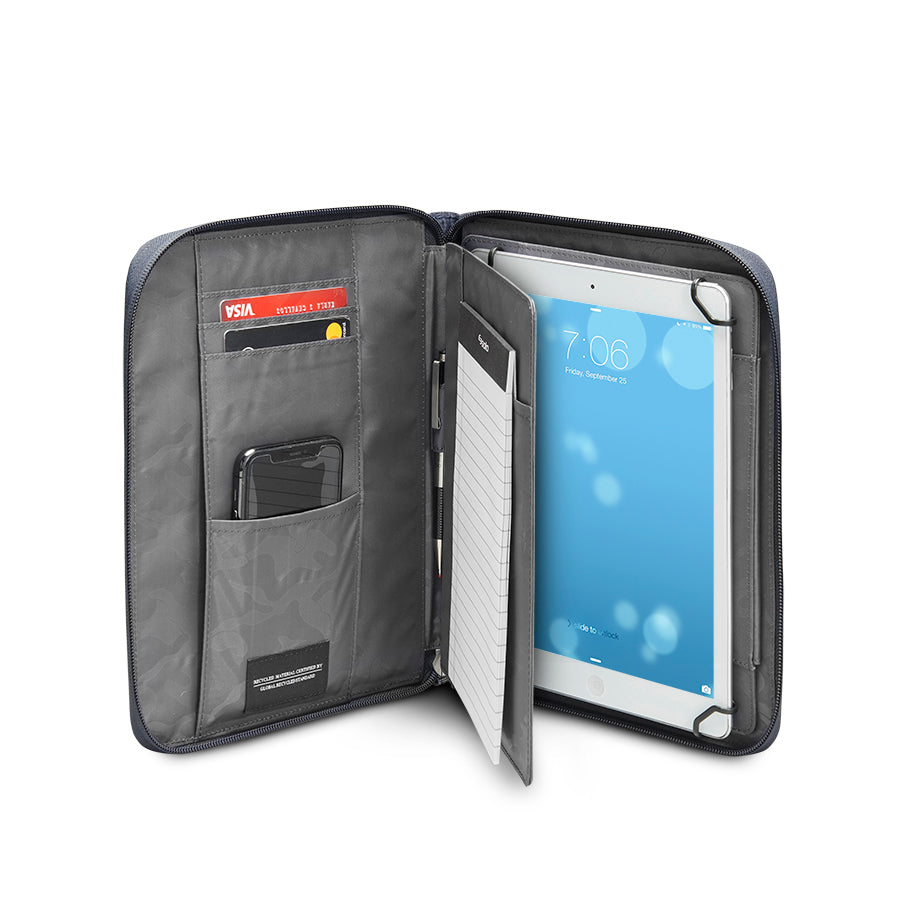 solo-new-york-wave-tablet-padfolio-recycled-pet-padfolio-with-tensioned-clips-fo image 6