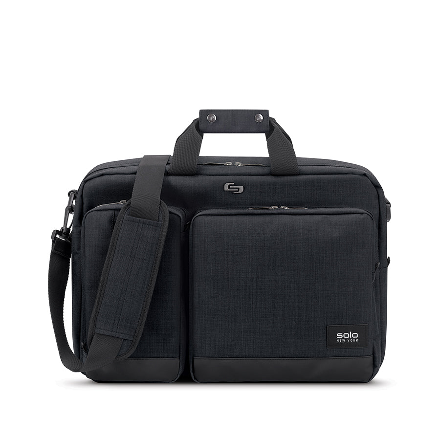 solo-new-york-duane-hybrid-briefcase-backpack-converts-briefcase-to-backpack-pad image 1
