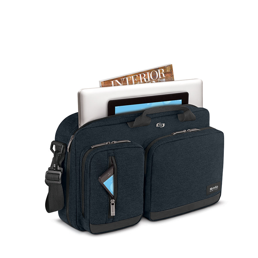 solo-new-york-duane-hybrid-briefcase-backpack-converts-briefcase-to-backpack-pad image 6