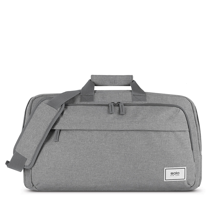 solo-new-york-re-move-duffel-recycled-pet-heathered-grey-bag-with-luggage-handle image 1